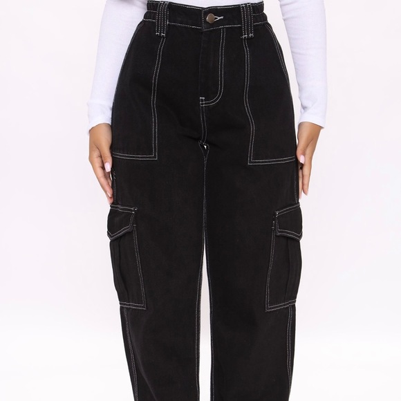 Fashion Nova | Pants u0026 Jumpsuits | Give Me A Break Cargo Carpenter Jeans |  Poshmark